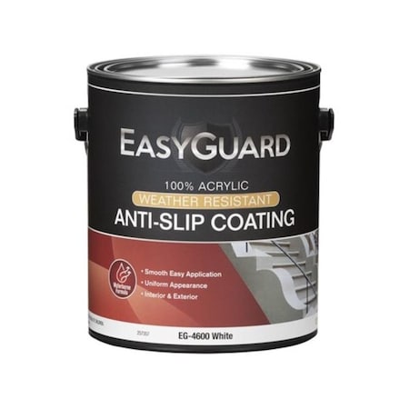 Gourmetgalley 1 gal Flat Acrylic Anti-Slip Floor Coating White GO3864745